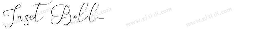 Inset7 Bold字体转换